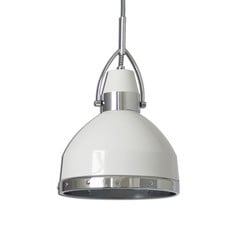 Lámpara colgante blanca Britta, diseño industrial