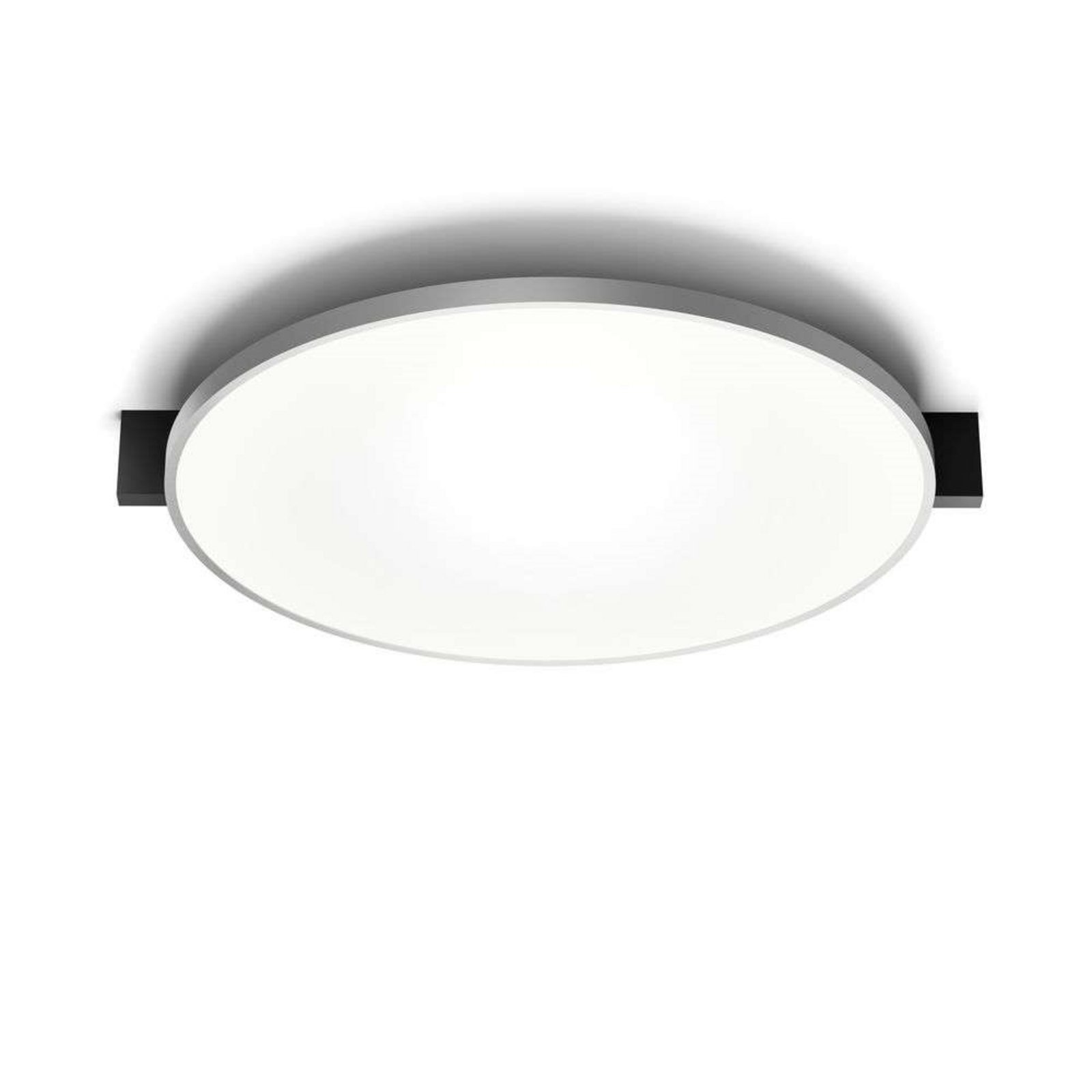 Inlay Round C3 Plafond Matt Black/Satin Silver - Light-Point