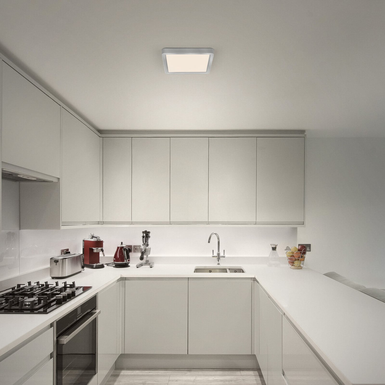 Plafonieră LED OSRAM ORBIS QUICKFIX 32x32 cm argintiu clickdim - Camera de zi / sufragerie - Modern - Metal