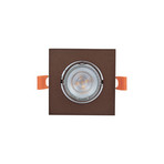 Ugradbena svjetiljka Fibur, mat bronca, 9 cm, GU10 - Prios