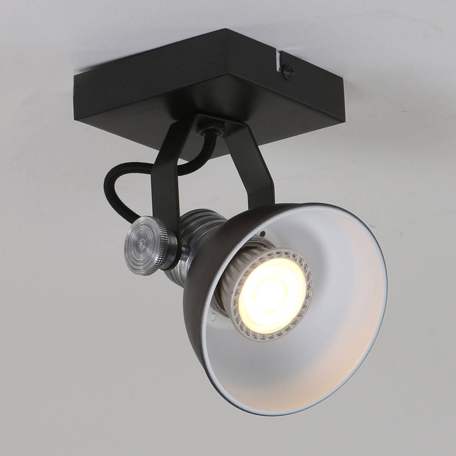 Image of Steinhauer Spot LED Brooklyn à 1 lampe noir 8712746121384