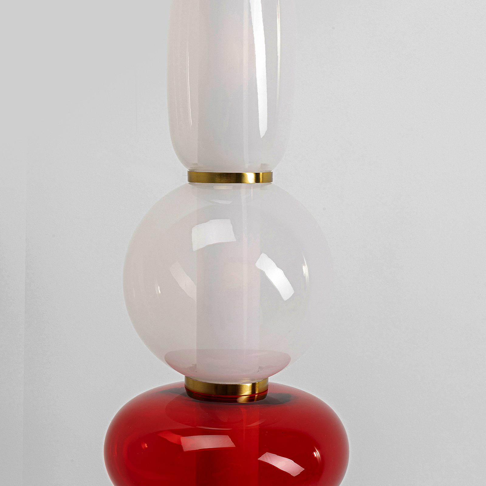 lampe sur pied KARE Sugar, multicolore, verre, 150 cm, G9