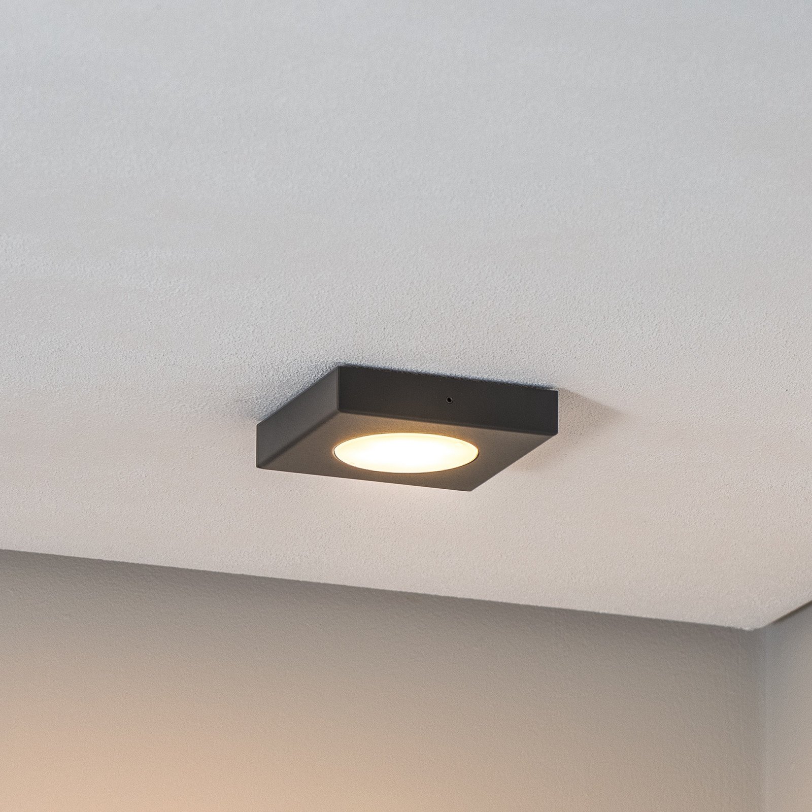 SIGMA Plachetă Hero 12 x 12 cm negru metal GX53 - Hol