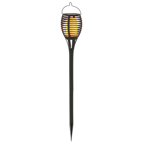 LED-Solarleuchte Fackel mit Erdspieß, 2er-Set 3in1