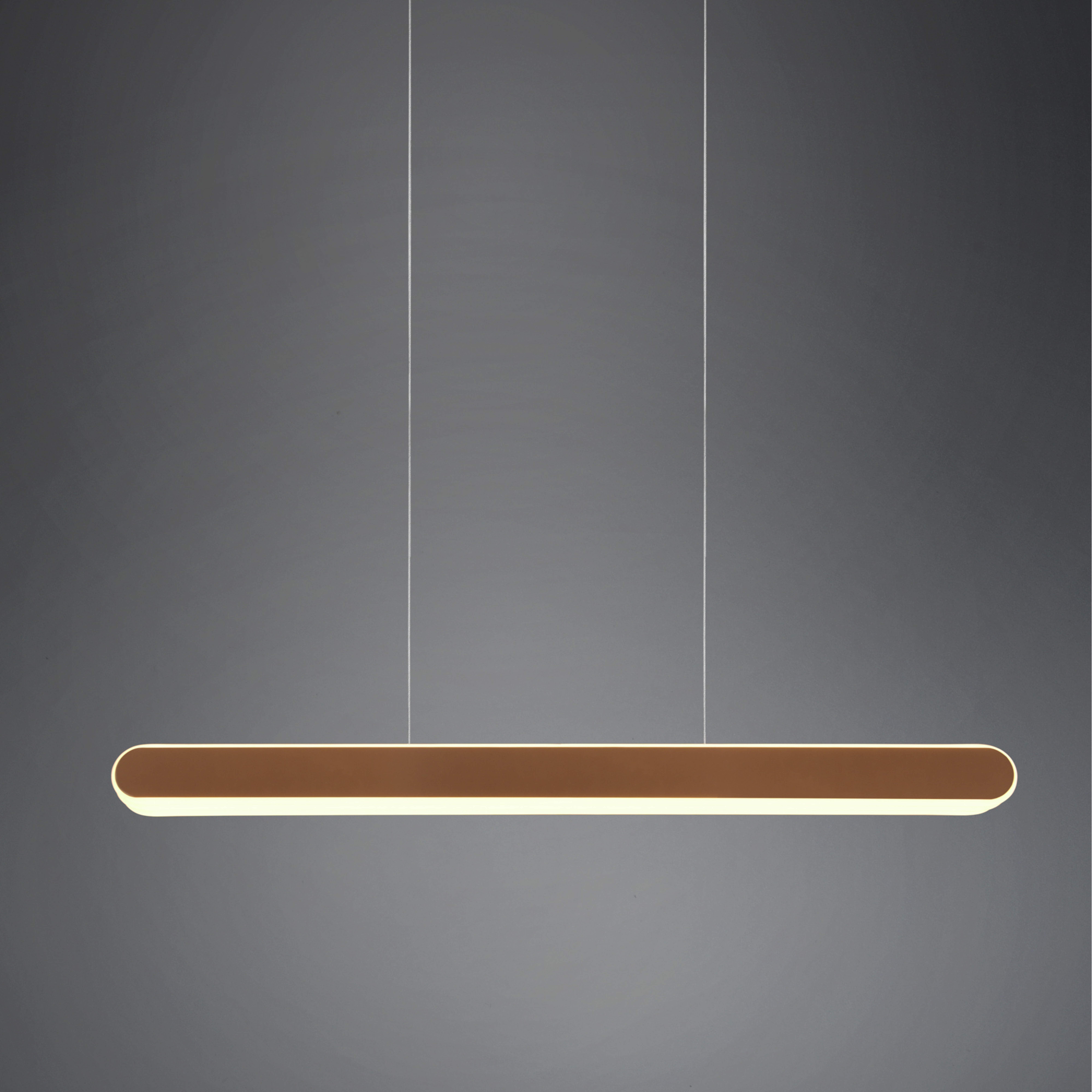 LED κρεμαστό φως Helios επεκτάσιμο dim CCT καφέ