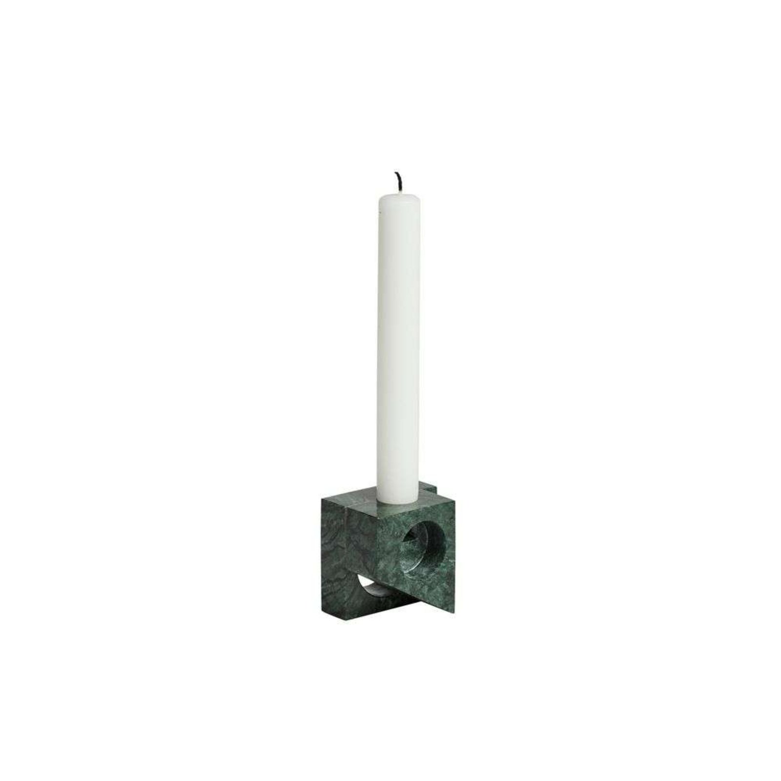 Jeu de dés 2 Candle Holder Green Marble - Woud