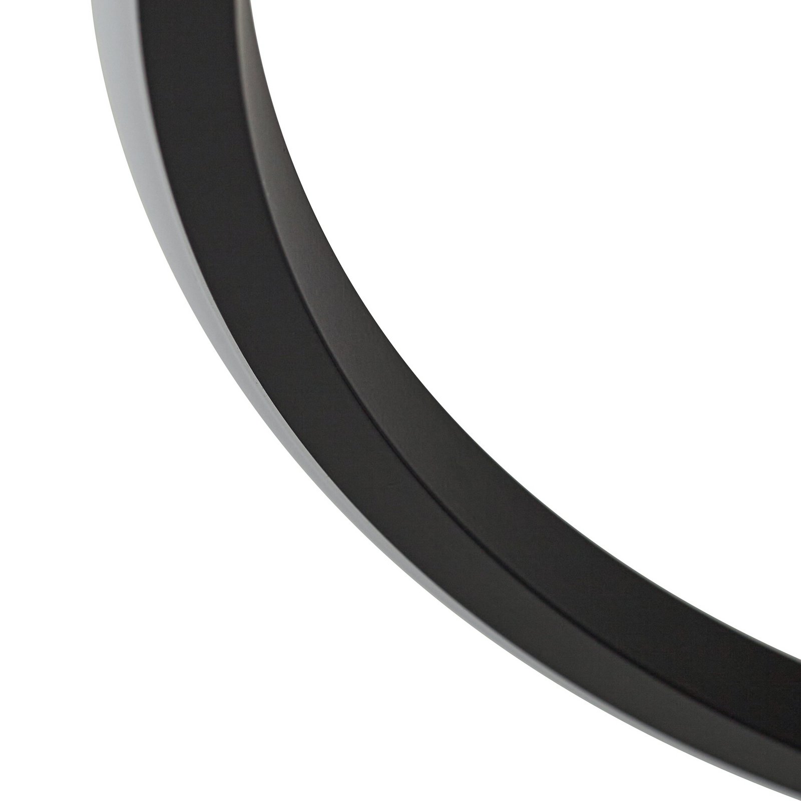 Lindby LED plafonnier Kyron, noir, aluminium, intensité variable, Ø45cm