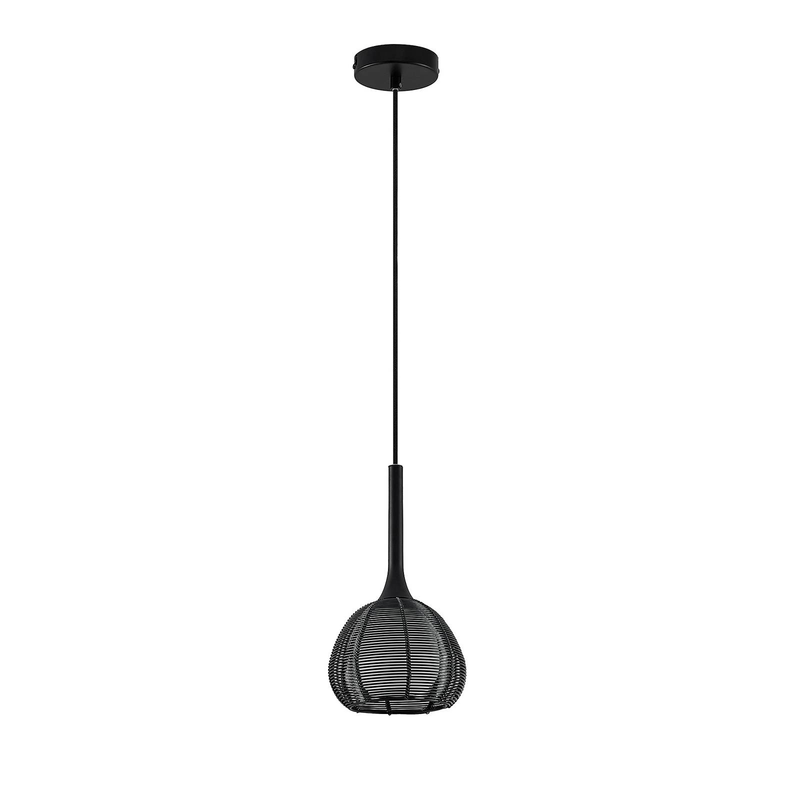 Lucande Tetira függő lámpa, 1 izzós, 16,5cm fekete