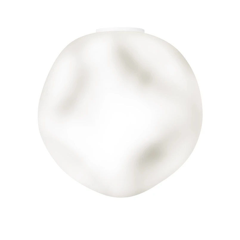 Foscarini – Hoba Grande Deckenleuchte, Ø 36 cm, weiß, Glas