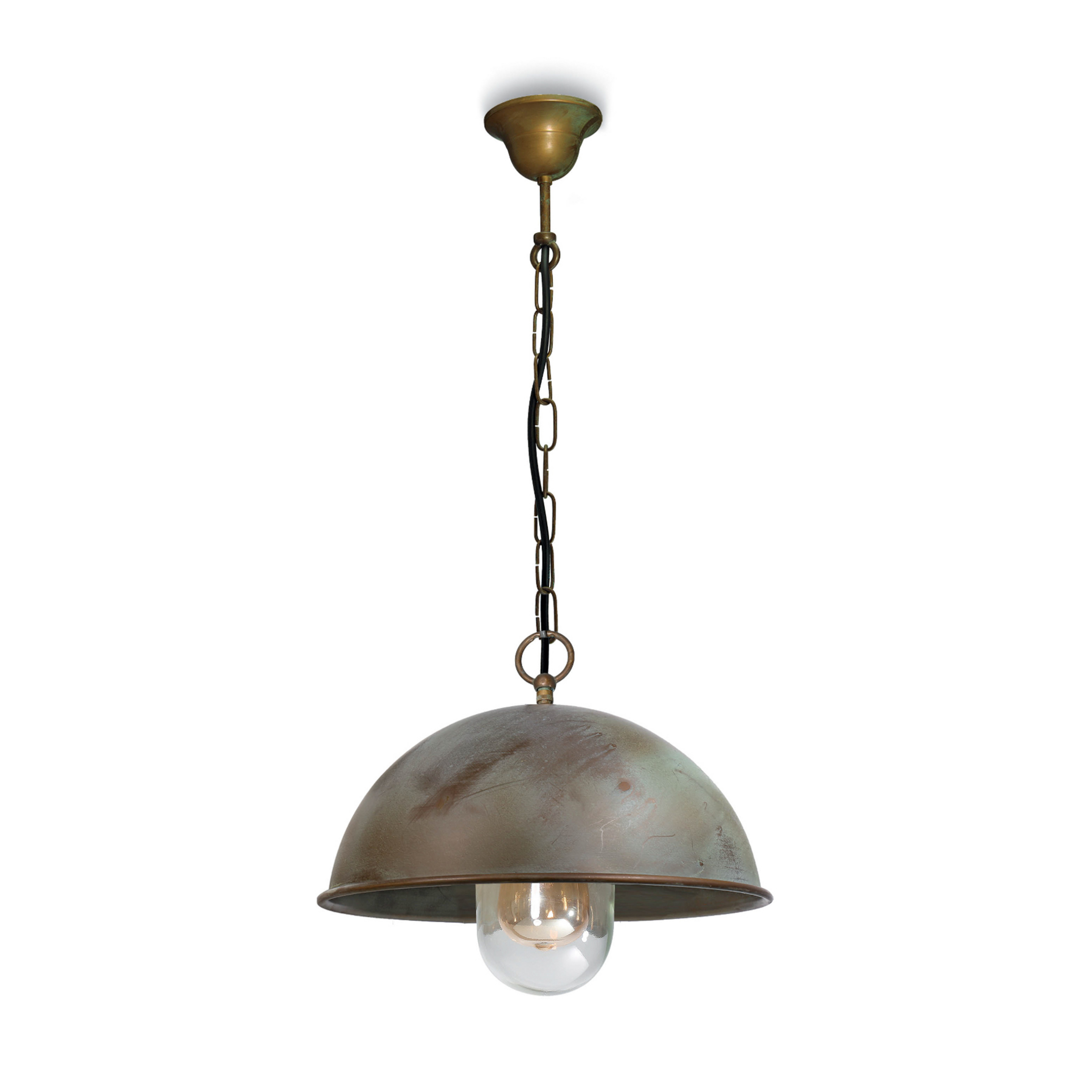 Suspension Circle laiton antique Ø 30 cm