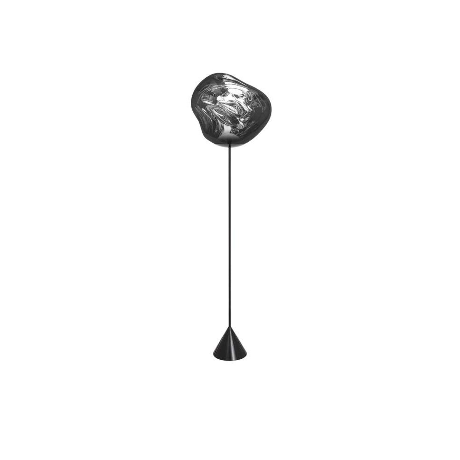 Melt Cone Slim Lampadar Silver - Tom Dixon