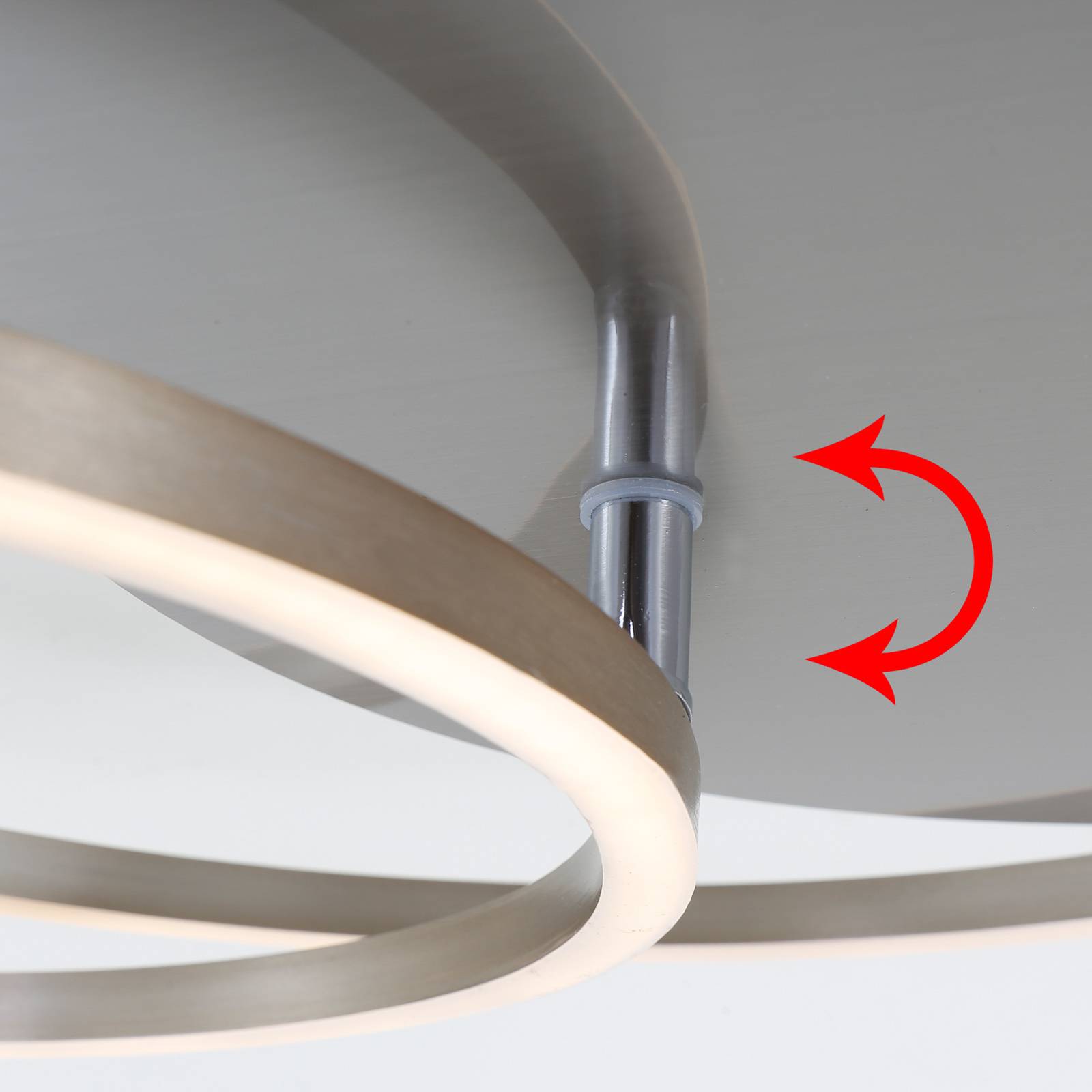 Lampa sufitowa LED Frames dwa pierścienie obrotowa