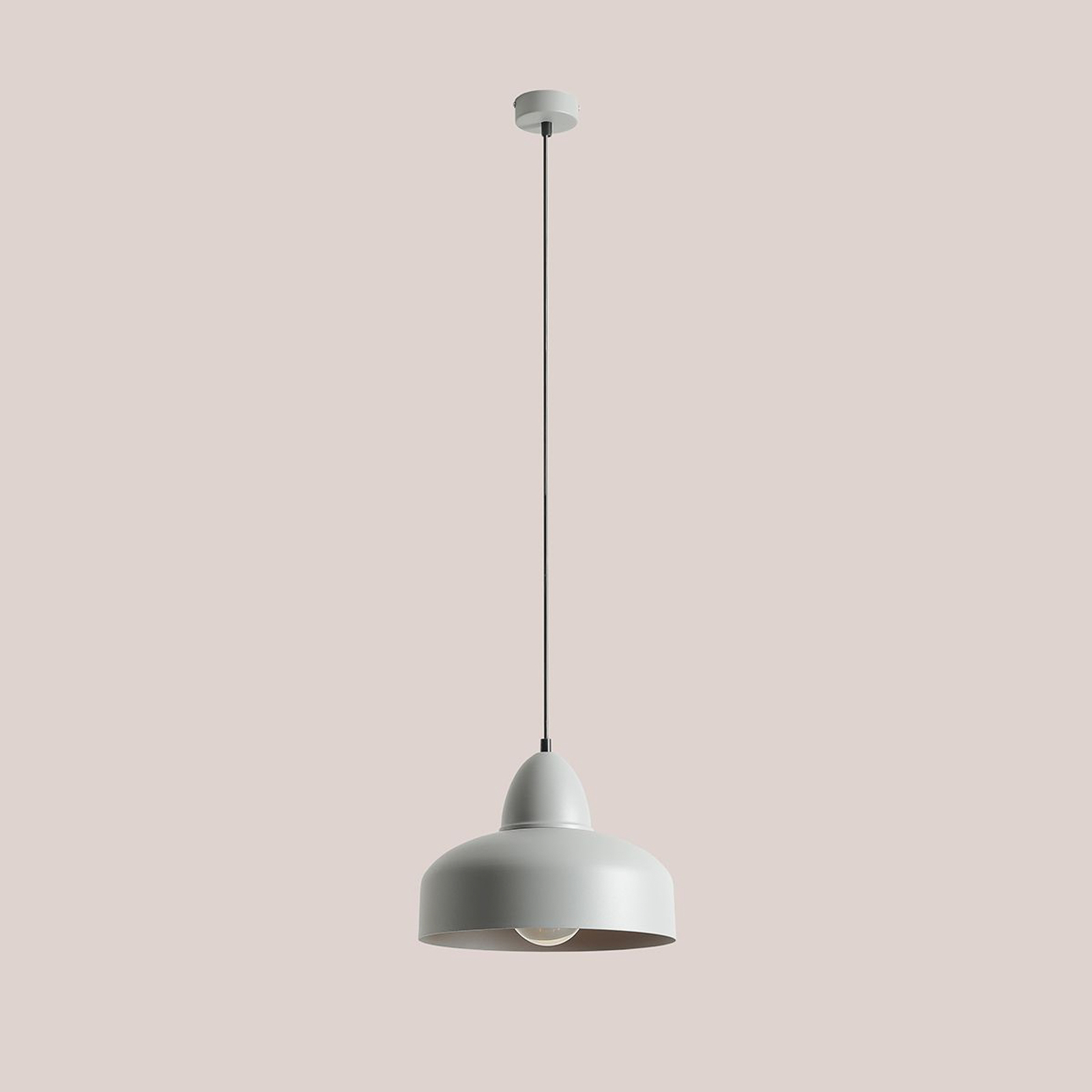 Mille pendant light, 1-bulb, grey