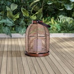 LED-Solarleuchte Korbinian, braun, Höhe 29 cm, IP44, Laterne