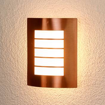Lámpara de pared exterior de color cobre Blanka