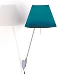 Costanzina wall lamp aluminium, petrol blue