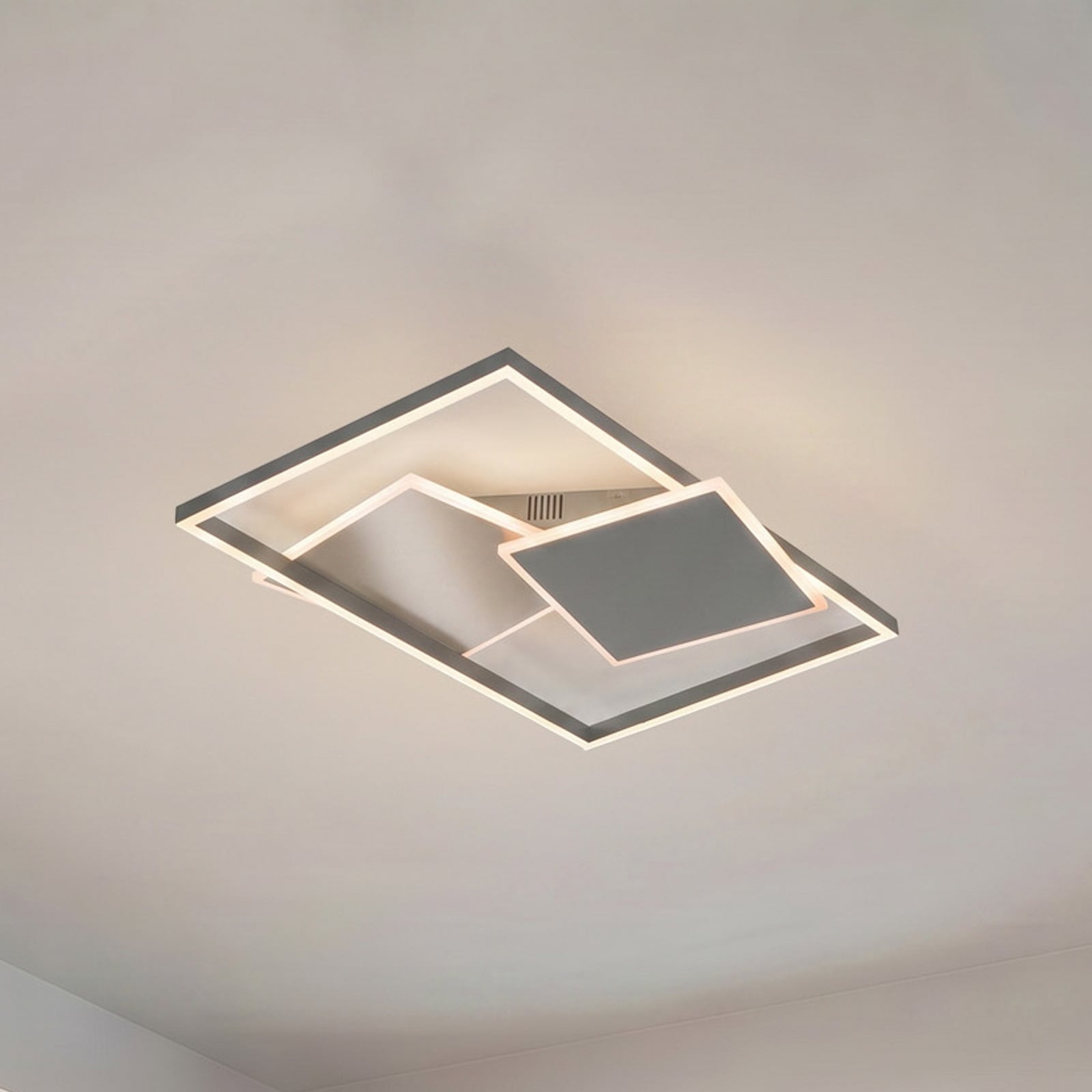 LED-Deckenlampe Arido, Breite 47 cm, silberfarben Metall CCT LED-Deckenlampe Arido, Breite 47 cm, silberfarben Metall CCT