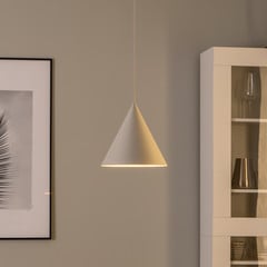 Cono függőlámpa, egylámpás, Ø 25 cm, bézs