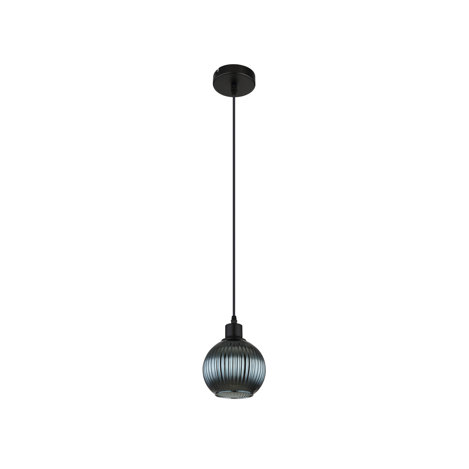 Hanglamp Zumba, petrol, Ø 15 cm, glas