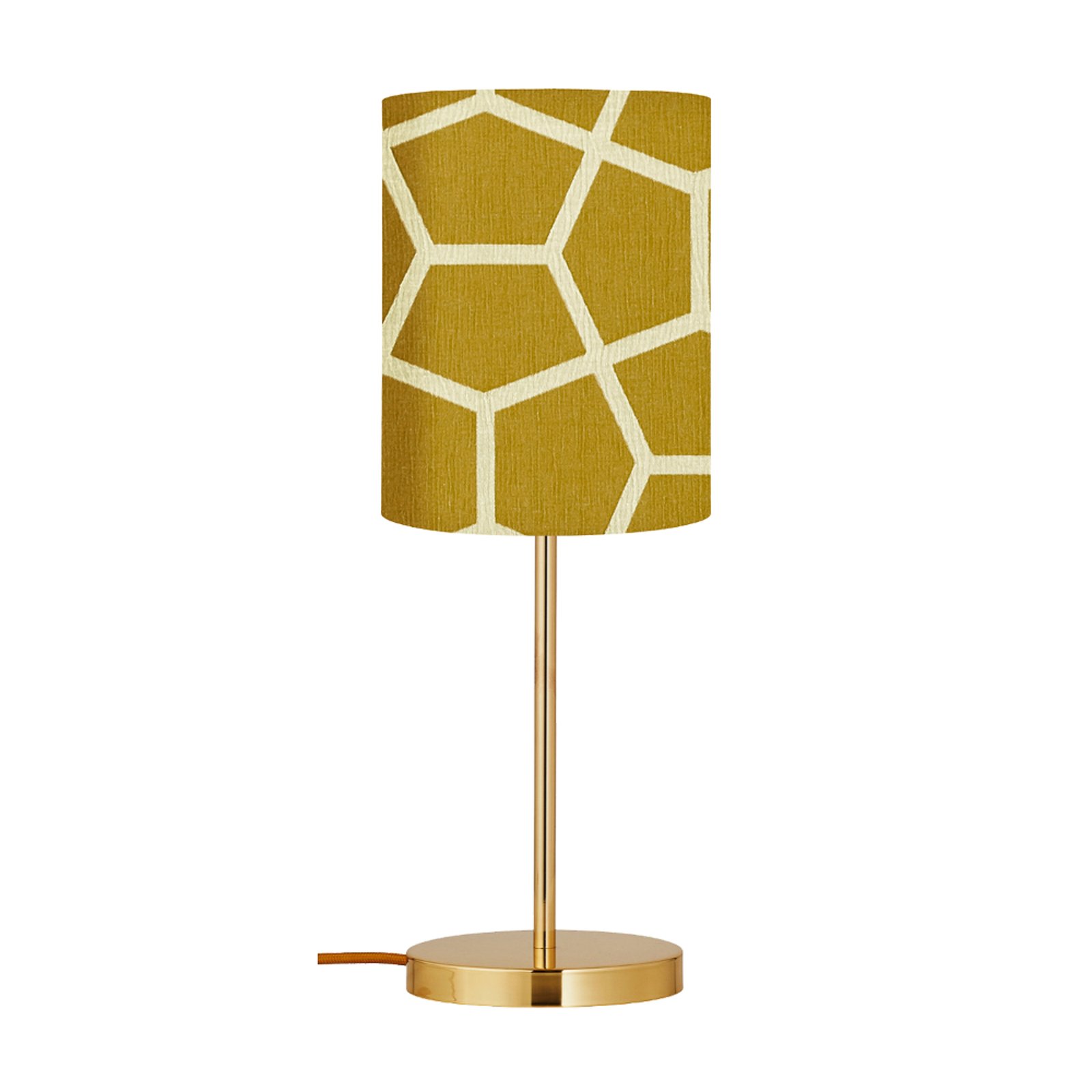 EBB & FLOW Barre S table lamp Glyptic Chartreuse