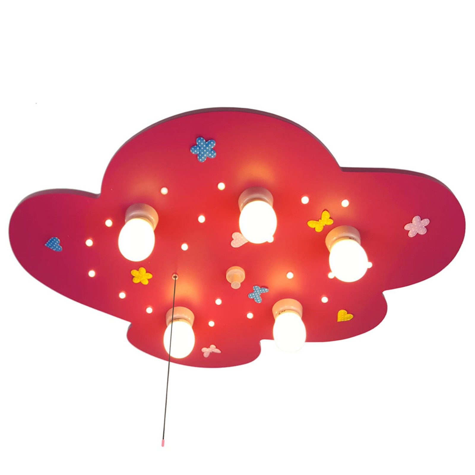 Lámpara de techo Nubes con diseño floral
