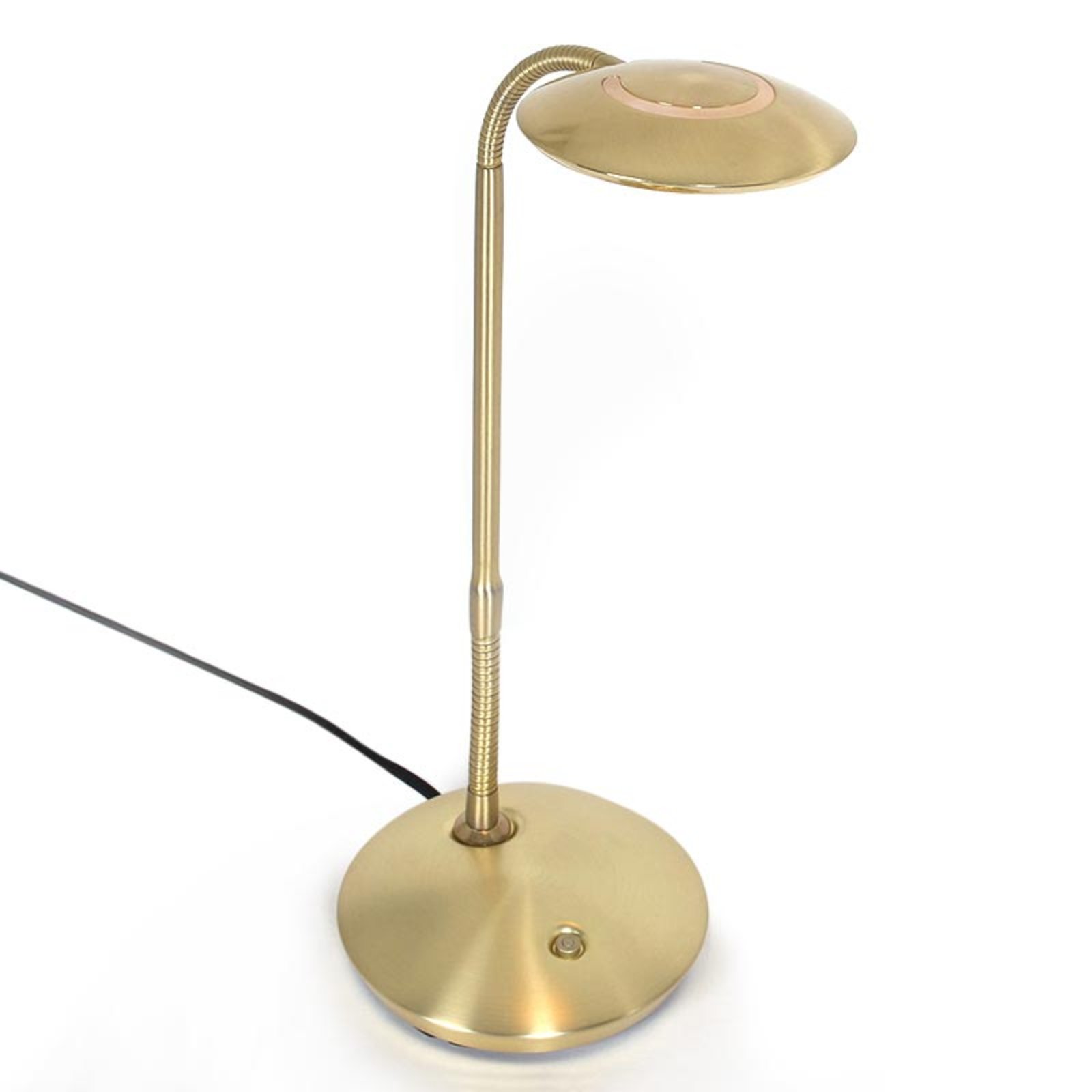 Zenith - lámpara de mesa LED color latón atenuable