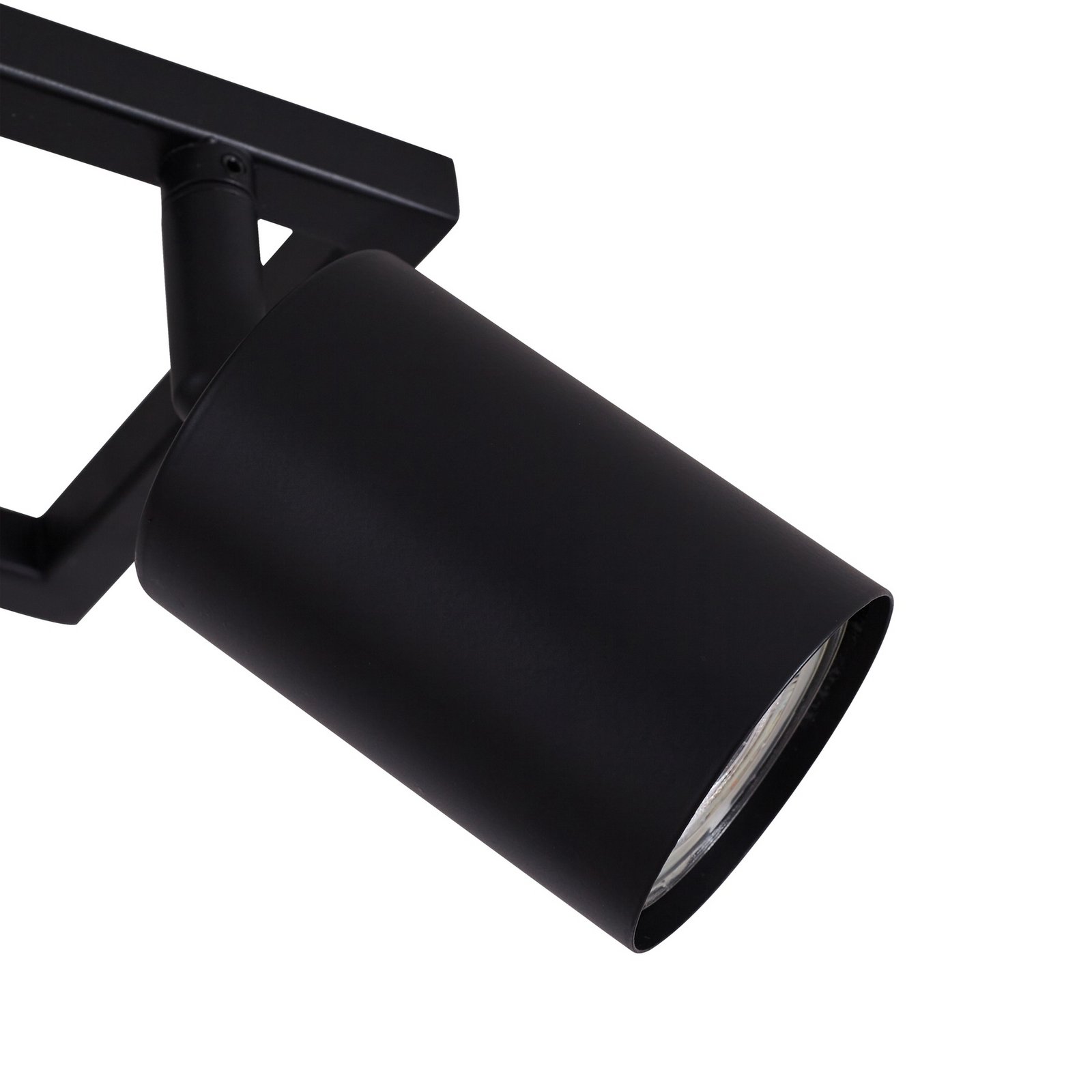 Lindby Deckenstrahler Bravius, schwarz, 6-flammig, Eisen