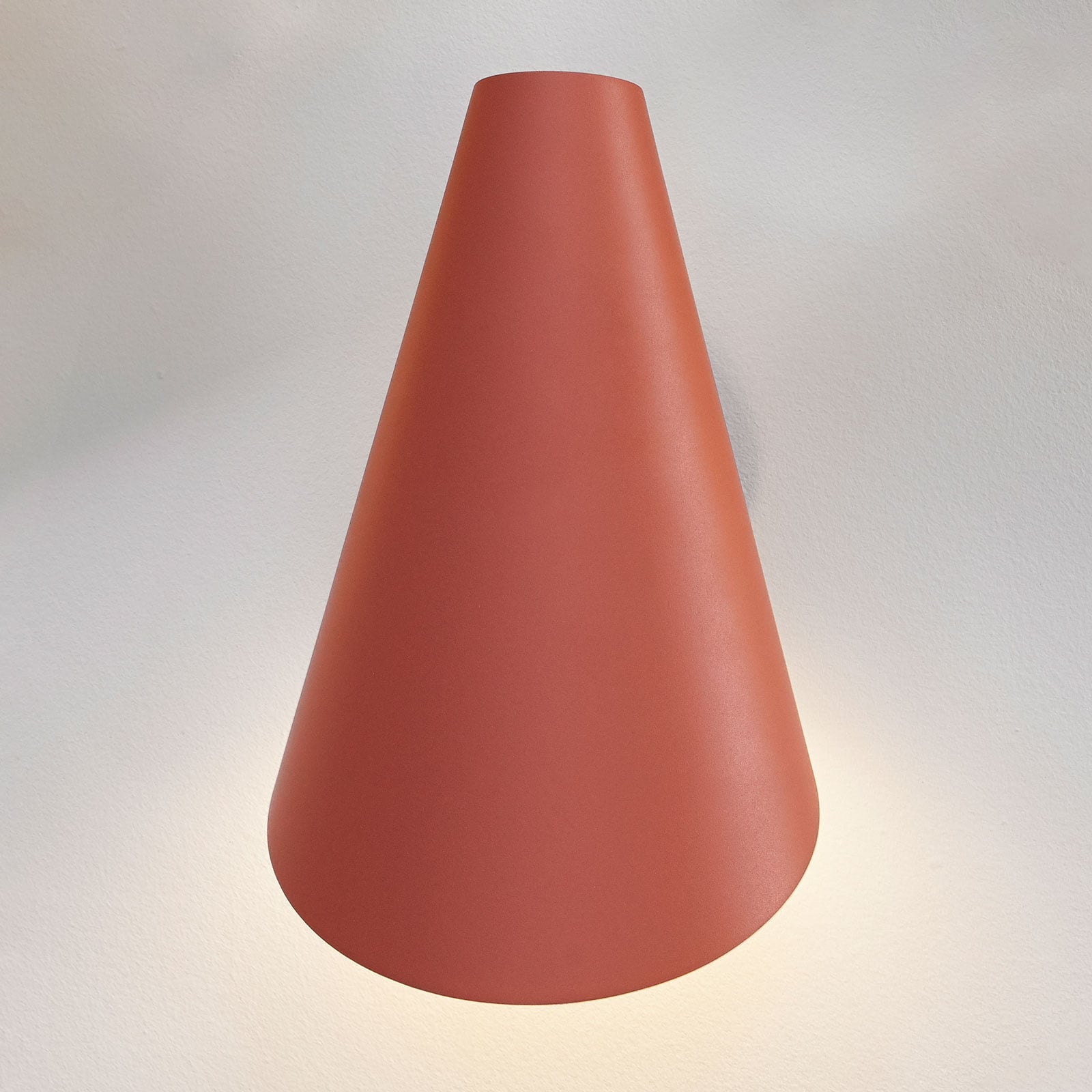 I.Cono 0720 Wandleuchte, rot-braun, Höhe 28 cm - Vibia