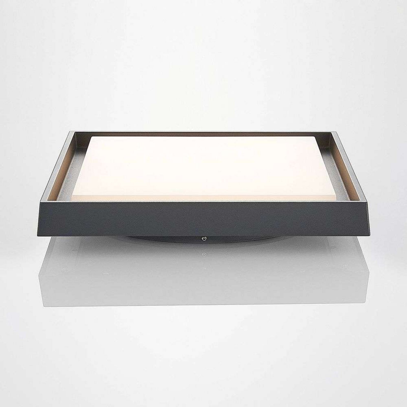 Birta LED Square Plafonieră de Exterior 34x34 Dark Grey - Lucande