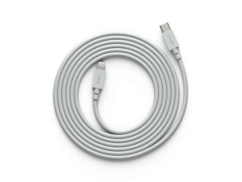 AVOLT - Cable 1 USB-C to Lightning 2m Gotland Gray
