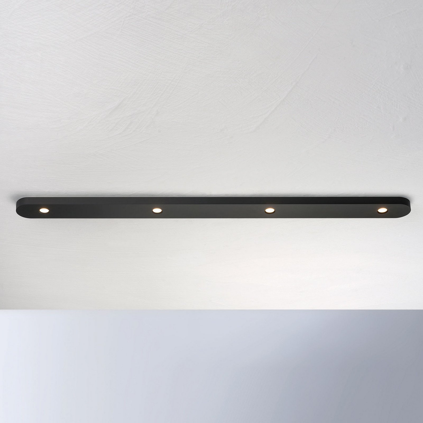 Bopp Close plafonieră LED 4 becuri negru - Camera de zi / sufragerie - modern - negru anodizat - Metal