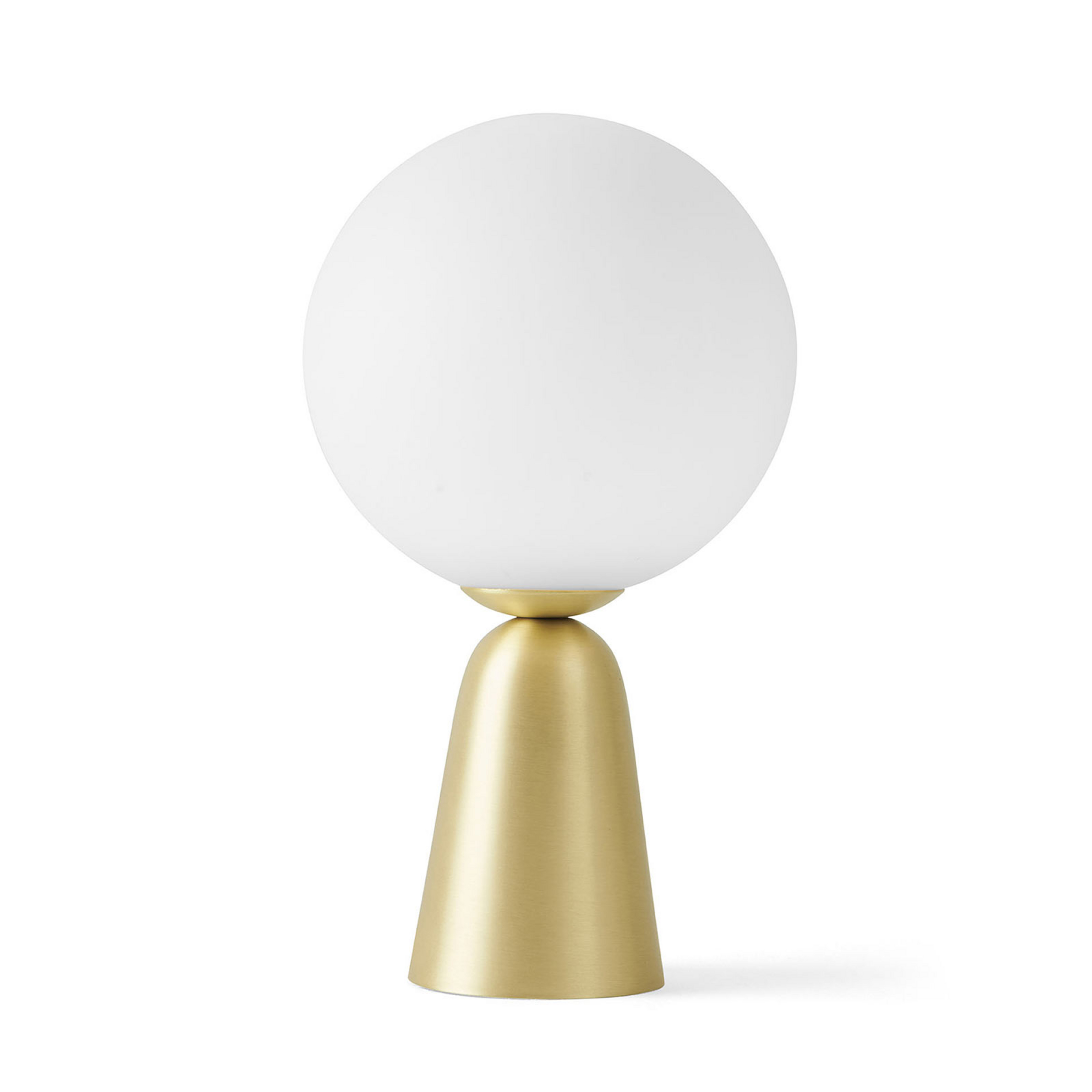 Lampa stołowa Lunar ze złotą podstawą, Ø 12 cm