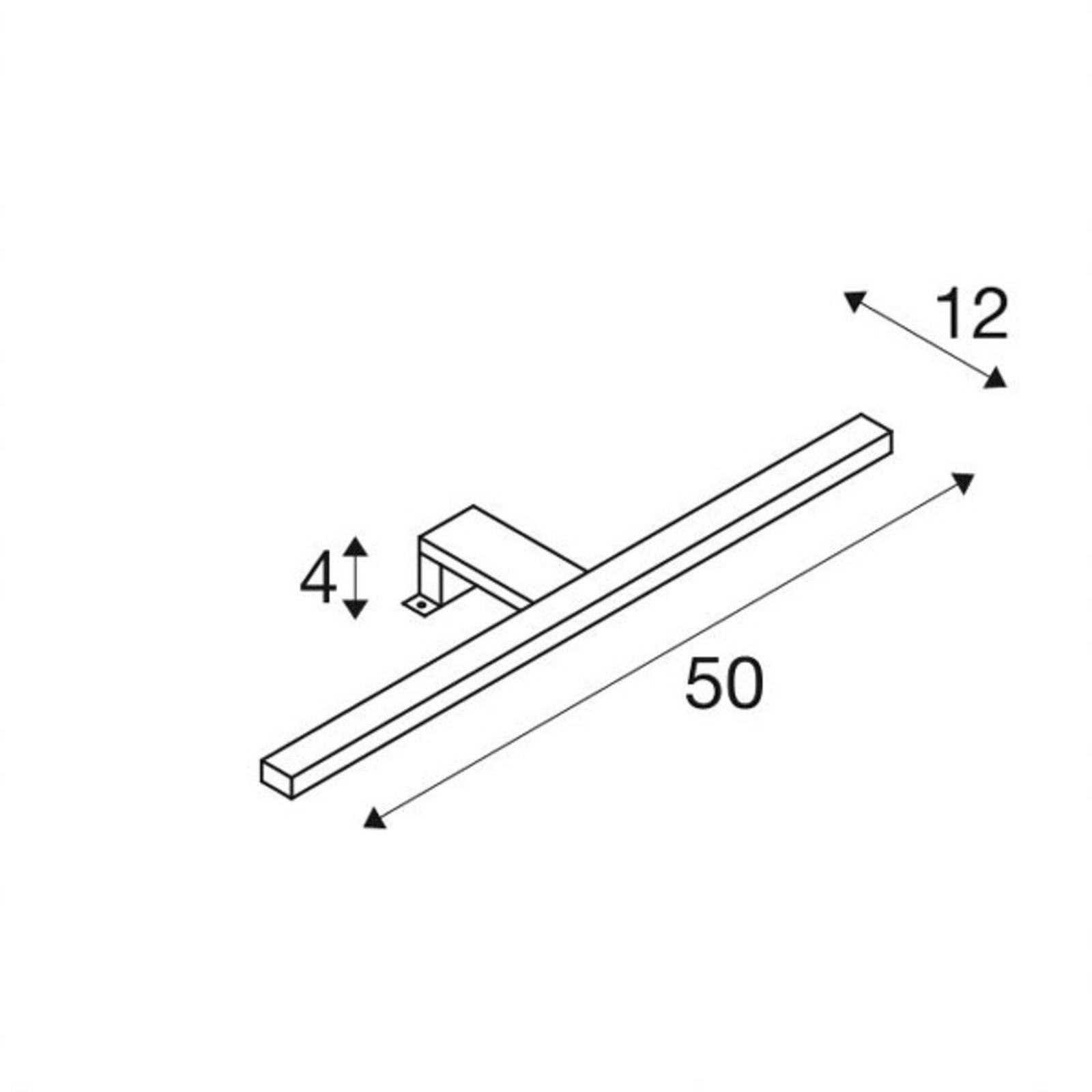 SLV Dorisa 30 LED wandlamp KLEMME