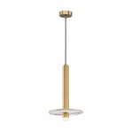 LED hanglamp Leandros goudkleurig Ø 40 cm kunststeen/metaal