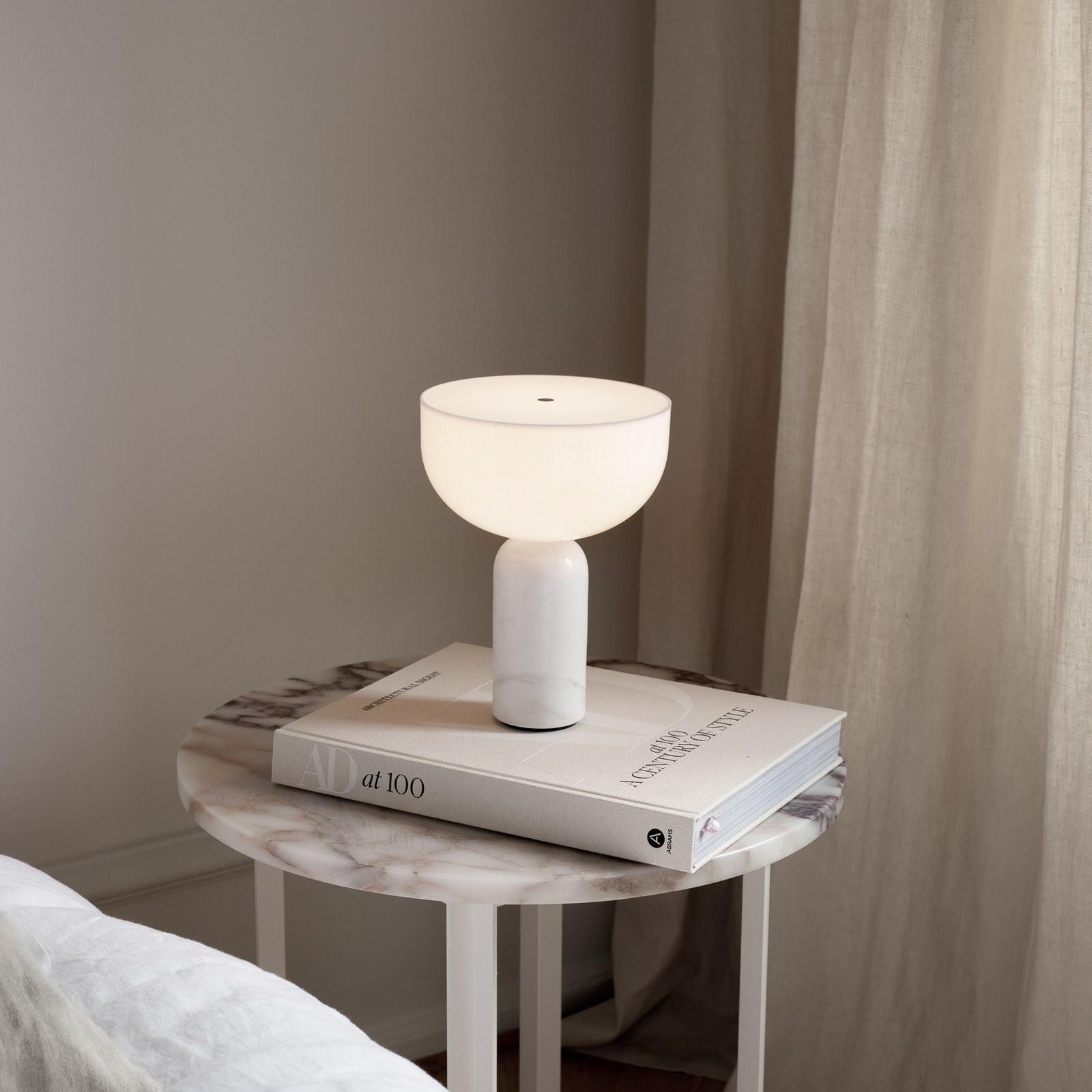 Kizu Portable Table Lamp White - New Works