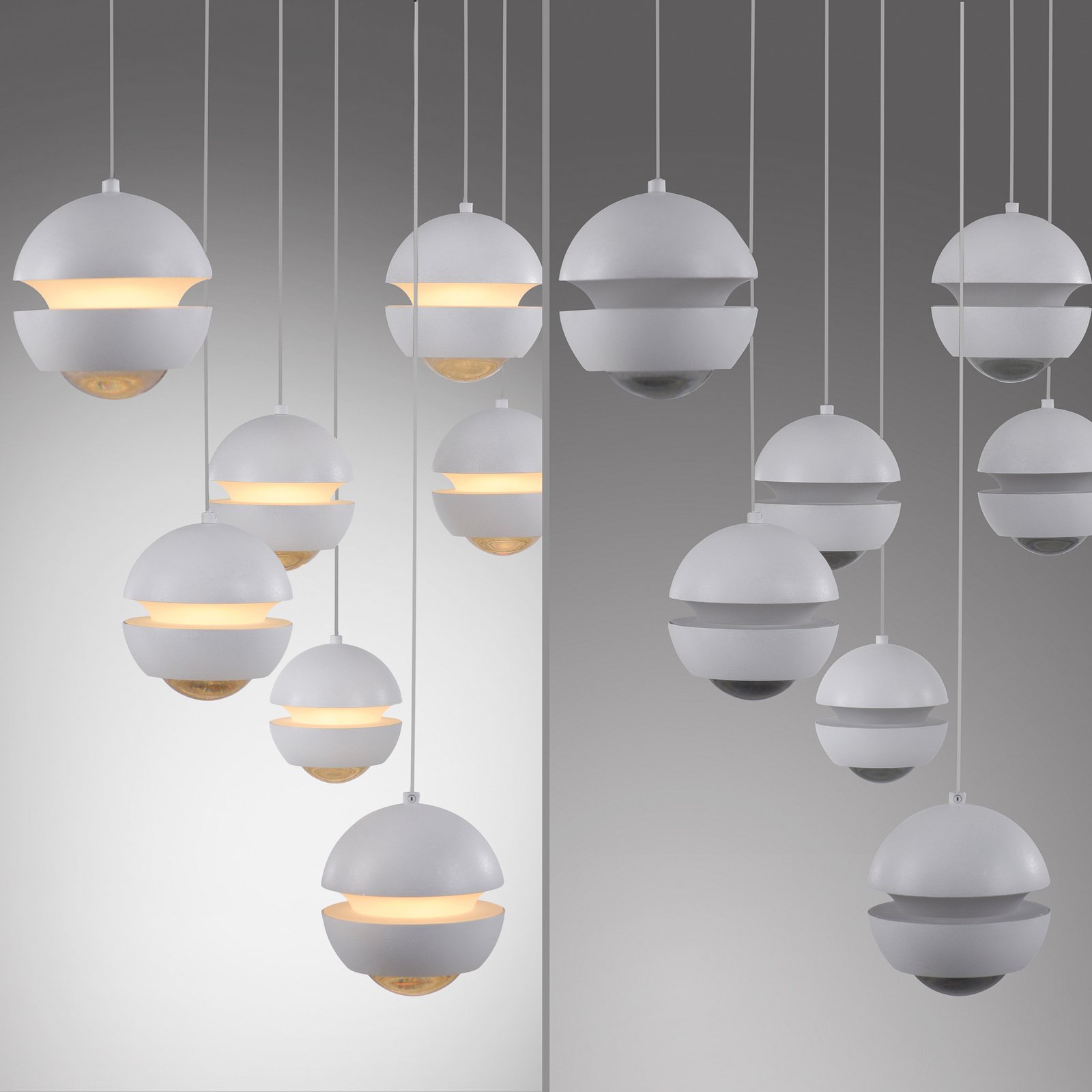 Schöner Wohnen LED pakabinama lempa Lini balta, 7-fl. ilgio, 3000 K Schöner Wohnen LED pakabinama lempa Lini balta, 7-fl. ilgio, 3000 K