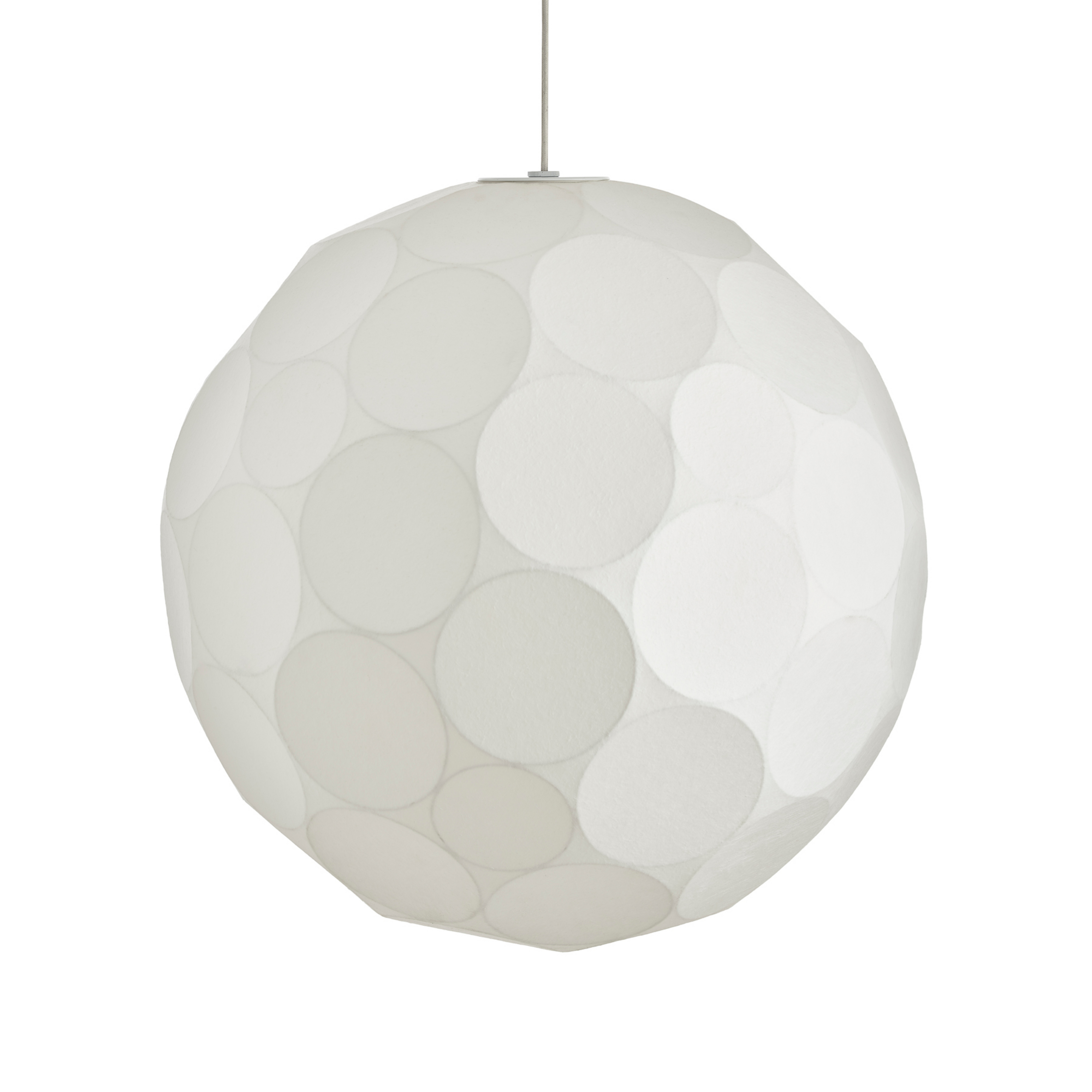 Tom Dixon hengelampe Soft, Ø 60 cm, hvit, plast, E27