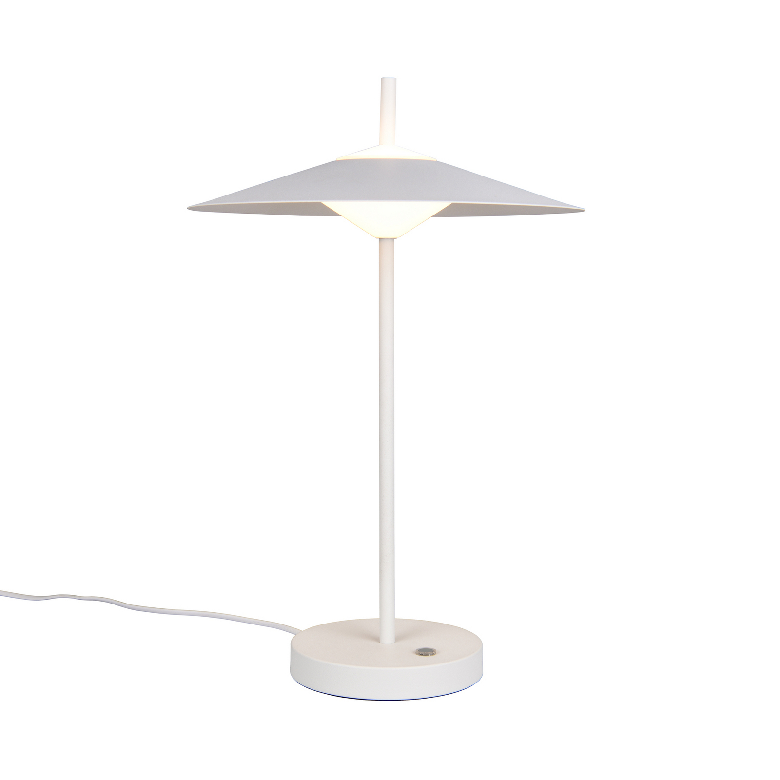 LED galda lampa „Amalo“, matēti balta, augstums 46 cm, metāls, CCT LED galda lampa „Amalo“, matēti balta, augstums 46 cm, metāls, CCT