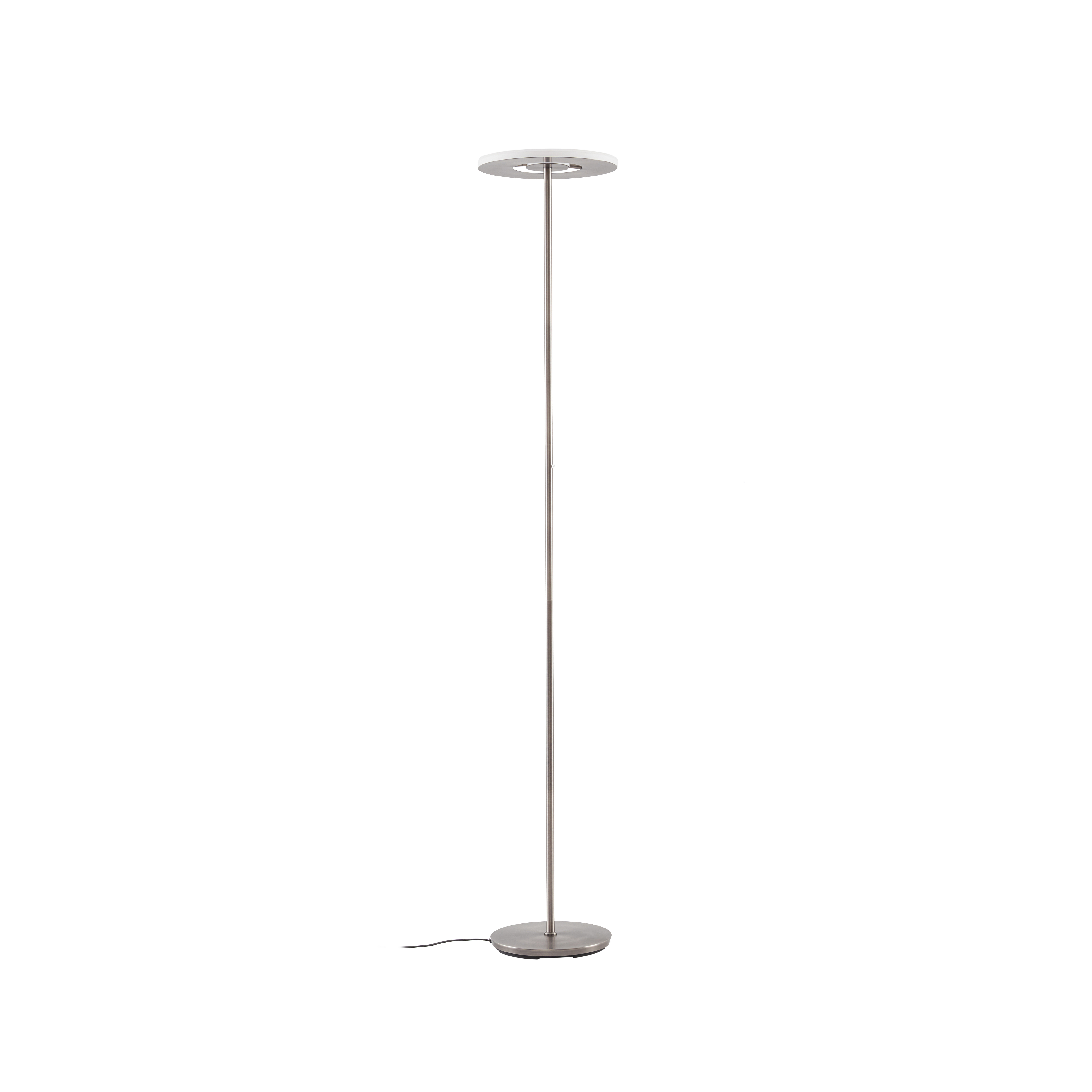 Lampadaire LED Raymond, 180 cm, couleur titane, métal, CCT - Lucande