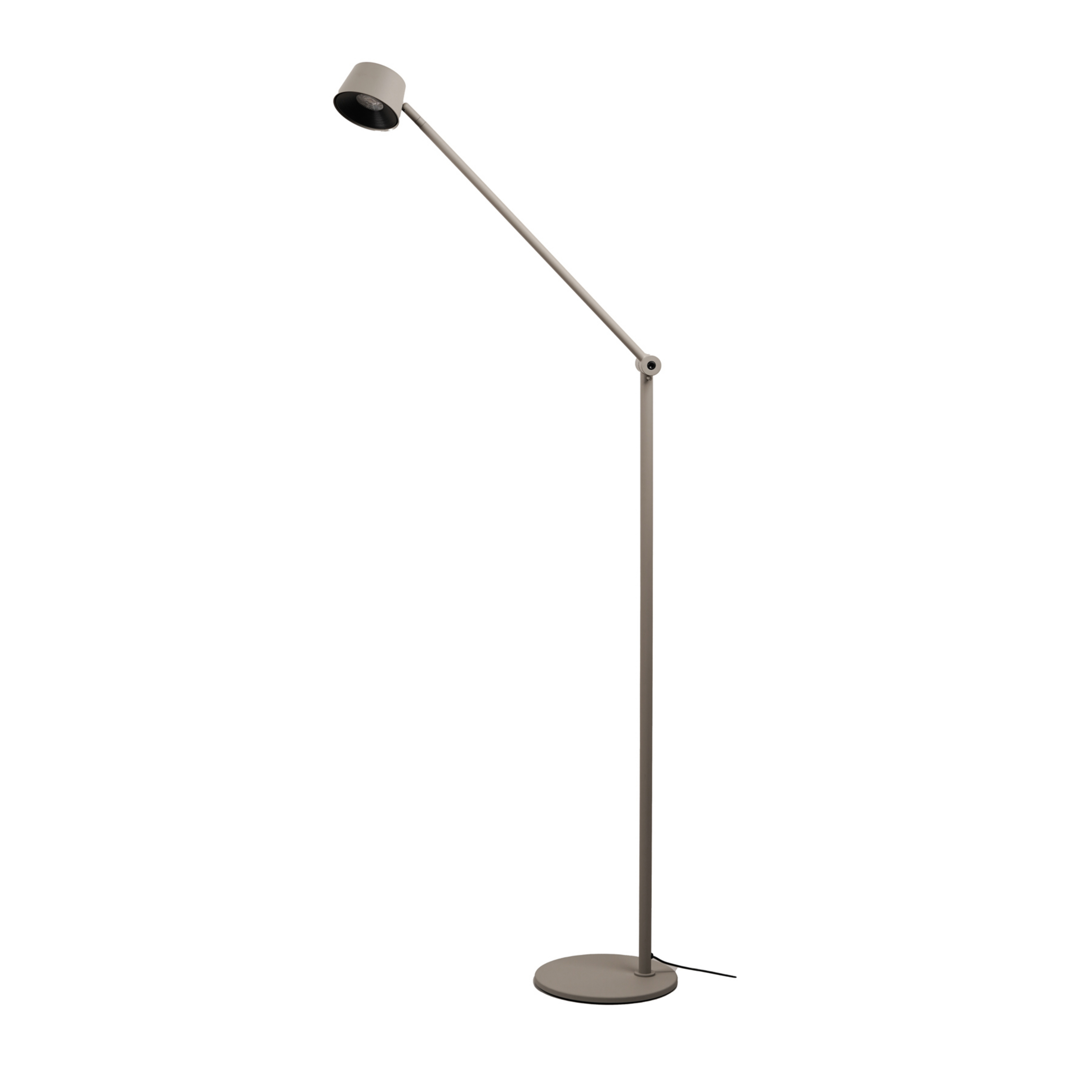 Lampe sur pied LED Direction F1, gris mat, hauteur 117 cm - Antidark