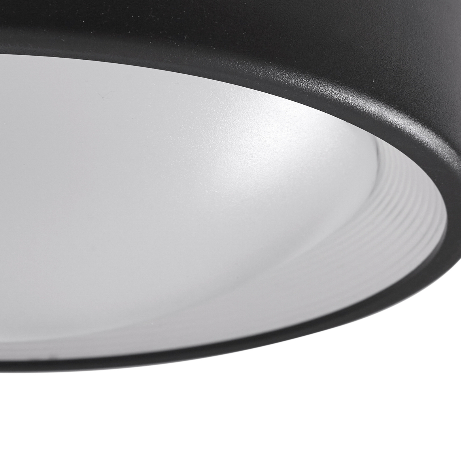 Niniel Round LED Buiten Plafondlamp Black/White - Lindby