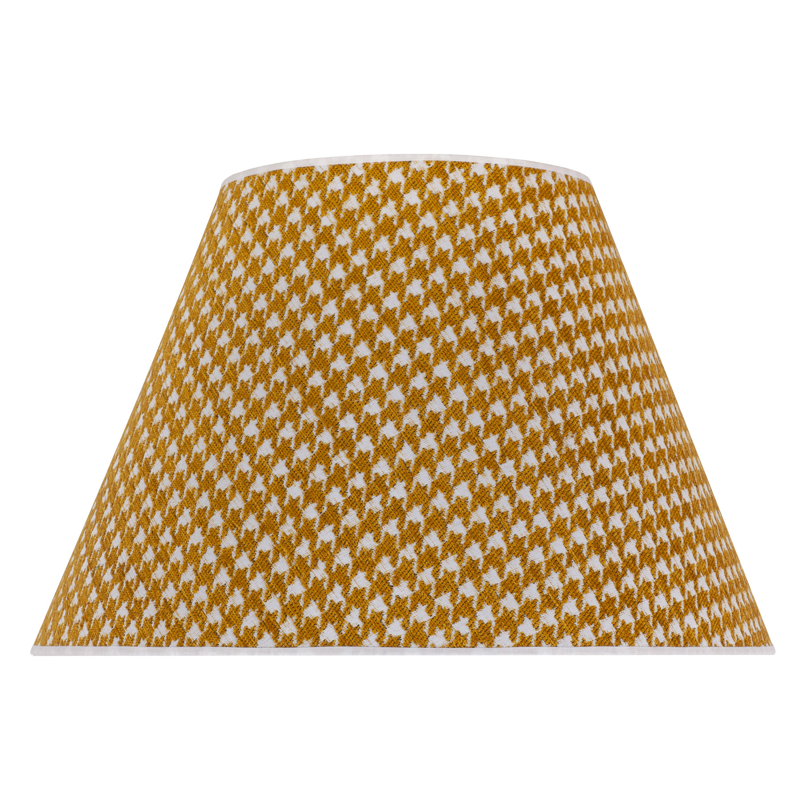 Lampeskjerm Sofia 26 cm, hanefotmønster gul