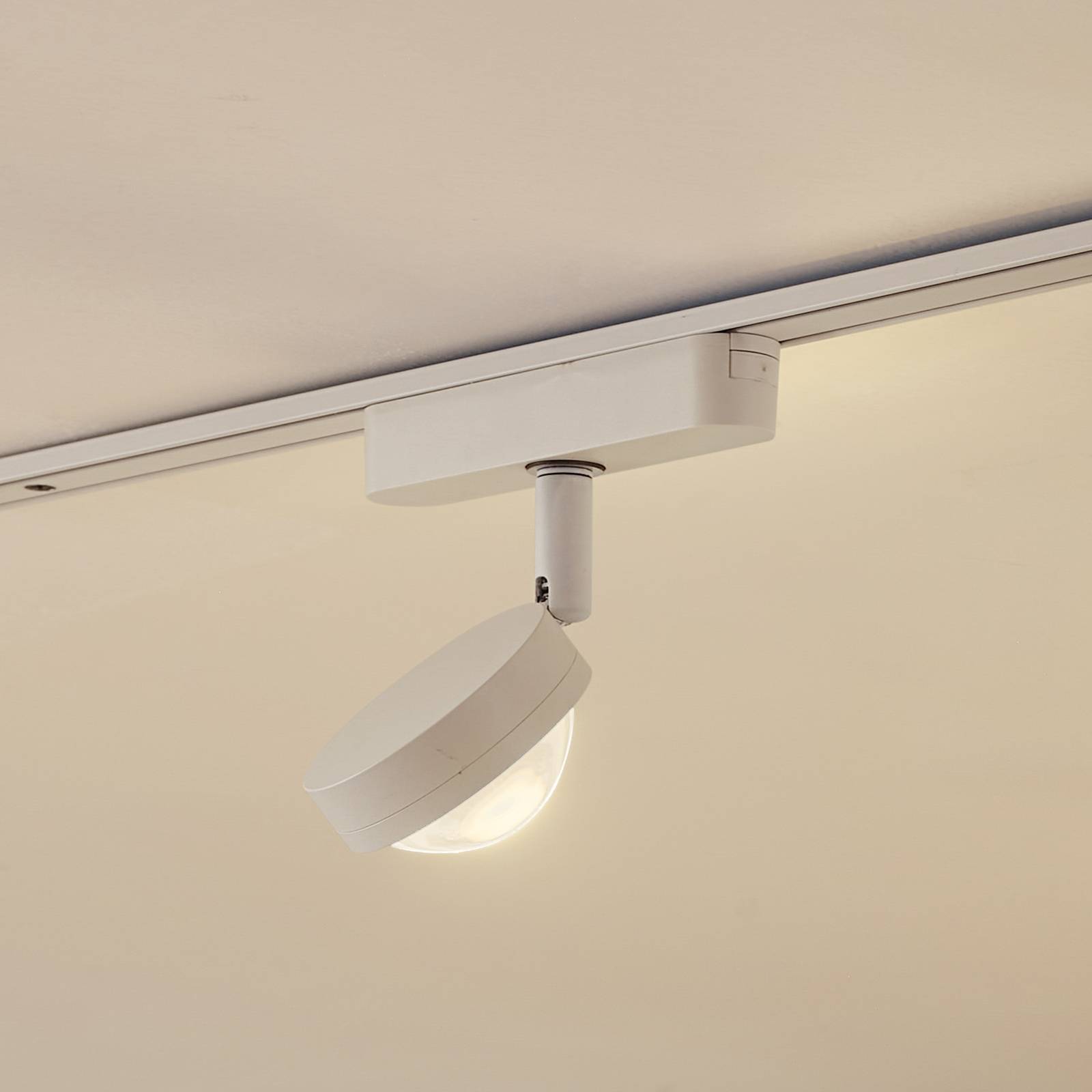 Lindby spot LED Lumaro blanc Ø 7,3 cm aluminium