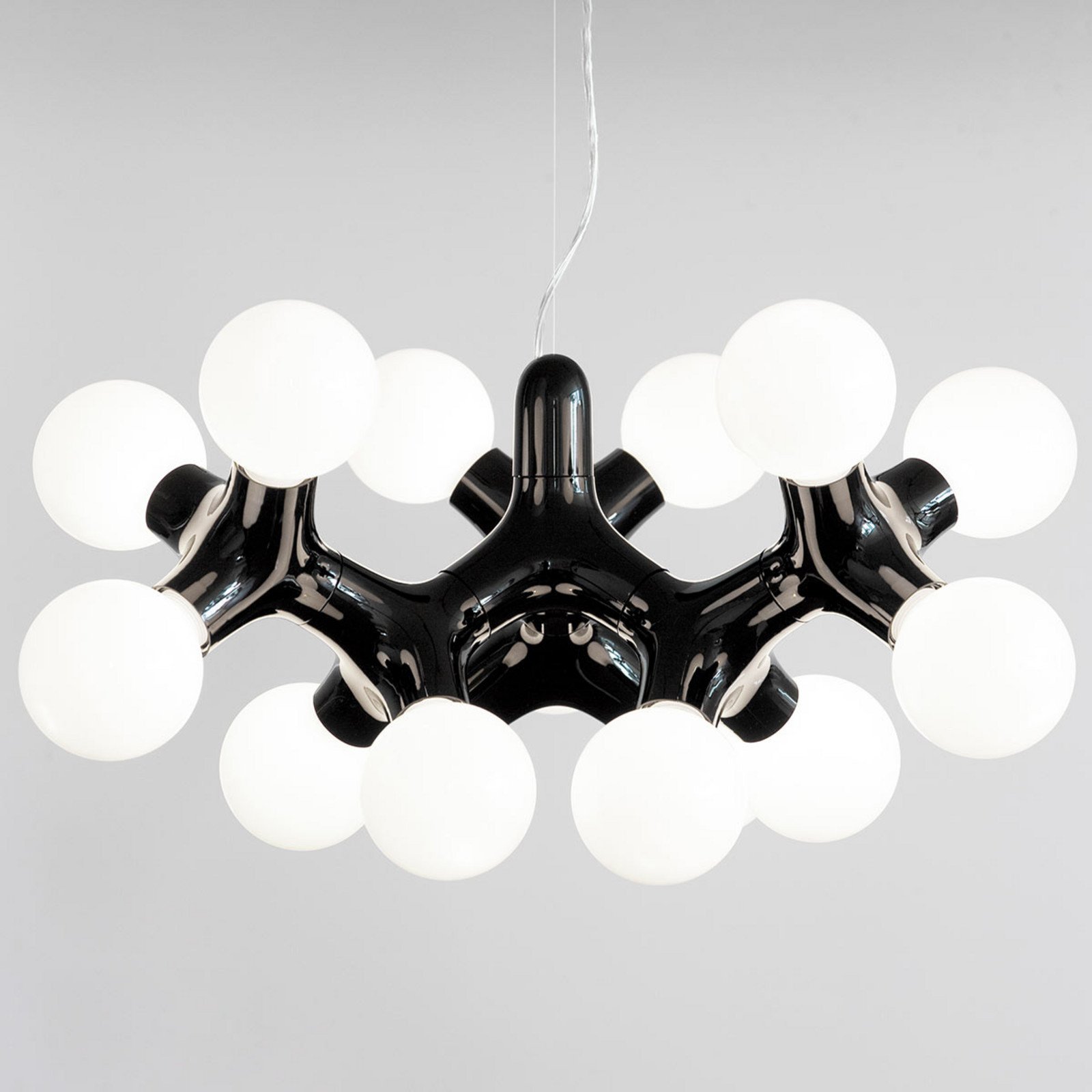 NEXT DNA ChandelierXL - Candelabru în negru - Camera de zi / sufragerie - design - Plastic