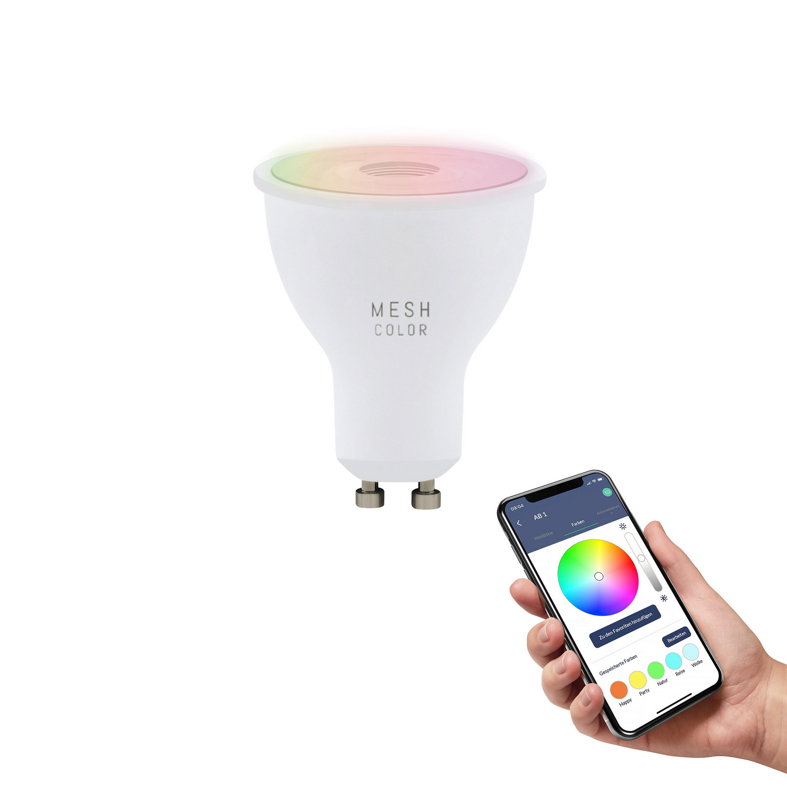 EGLO connect-z GU10 reflector LED 5W 345lm RGBW - opal