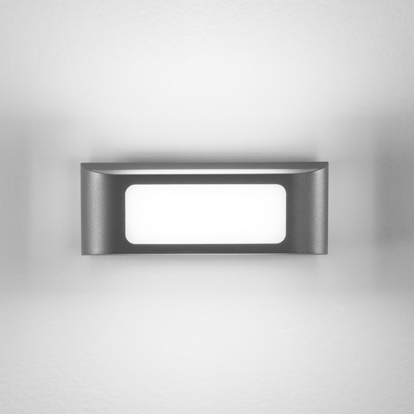 LED zunanja stenska svetilka DESERT, antracitna, širina 25 cm, kovina