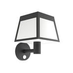Aplique de pared LED Altilia, negro, plástico, sensor