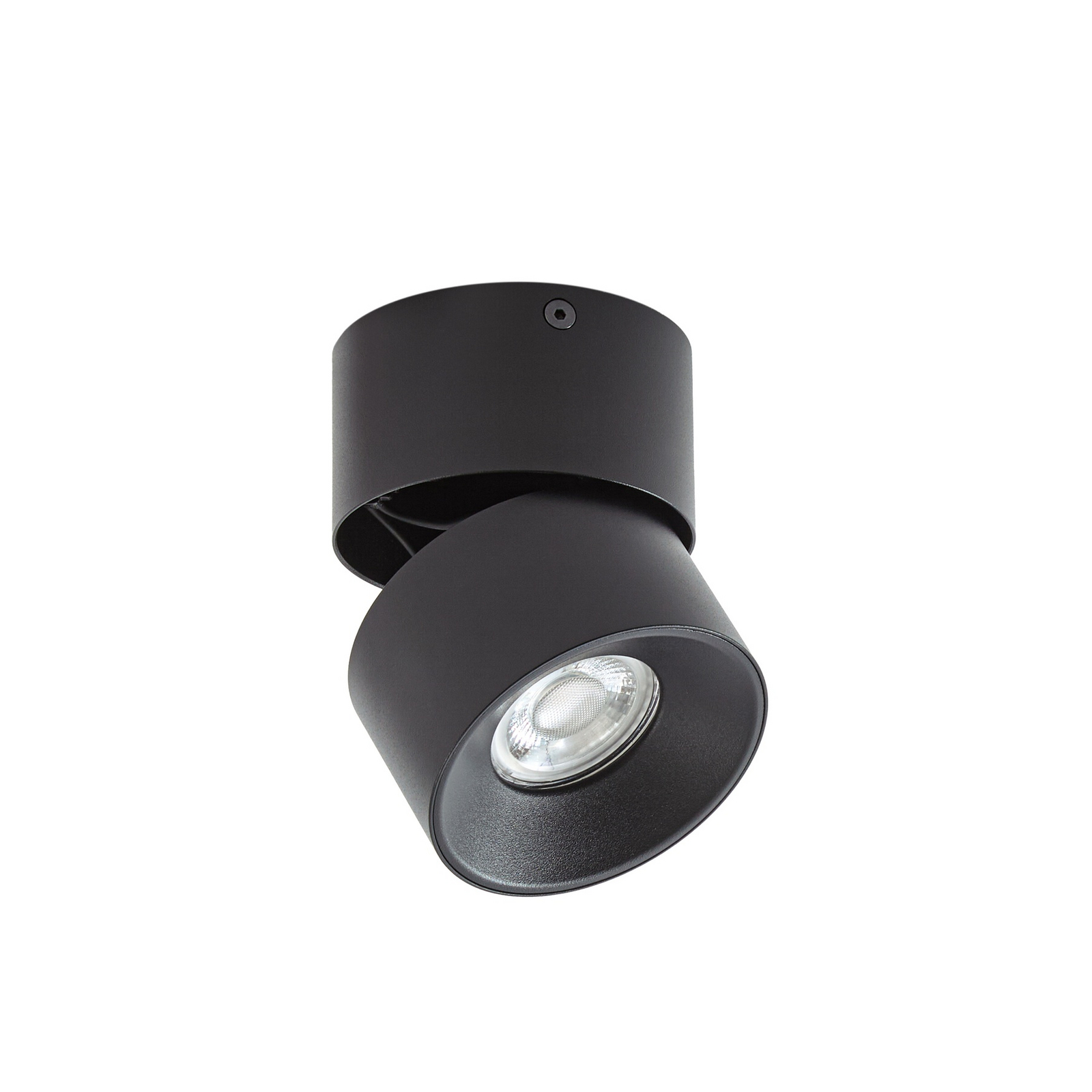 Reflektor Rotari basic, 1-punktowy, czarny, Ø 9 cm, GU10 – PRIOS