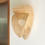 MARKET SET Aplique de pared Coquillage, color natural, 33 cm, ratán