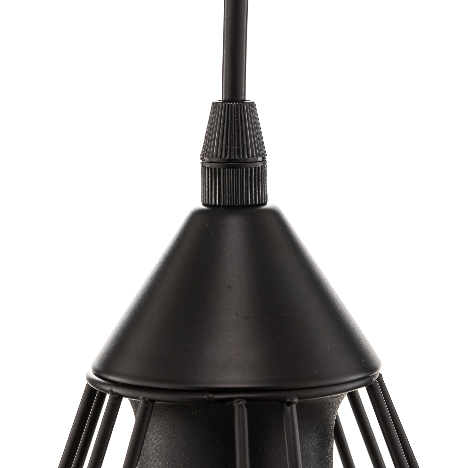 Suspension Tarbes à 1 lampe, 17,5 cm, noir